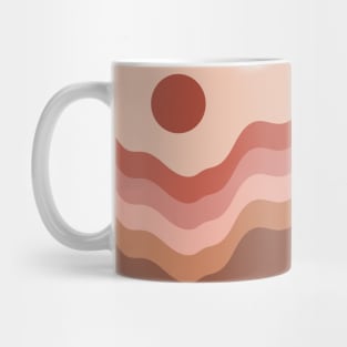 Sunset In Mountains Modern Boho Mug